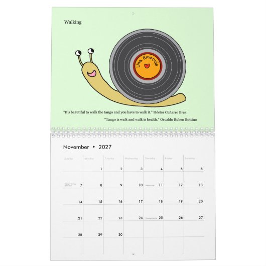 Tango ist ein Gefühl Kalender (Nov 2027)