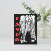 Tango Legs Postkarte (Stehend Vorderseite)