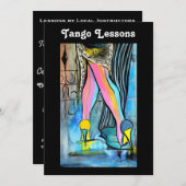 Tango-Lehren Einladung (Vorne/Hinten)