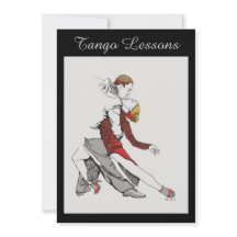Tango-Lektions-Einladung