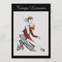 Tango-Lektions-Einladung Einladung