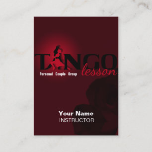 Tango Lesson - Business-, Schedule-, Visitenkarte