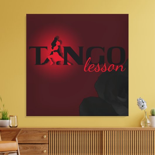 Tango Lesson - Wrapped Canvas Leinwanddruck (Insitu (Wohnzimmer))