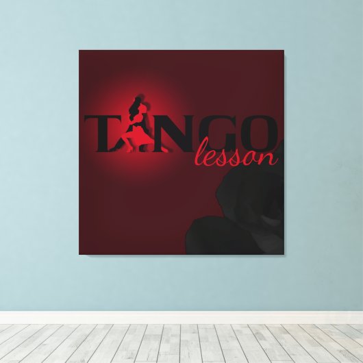 Tango Lesson - Wrapped Canvas Leinwanddruck (Insitu (Holzboden))