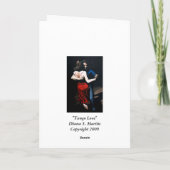 Tango-Liebe Karte (Rückseite)