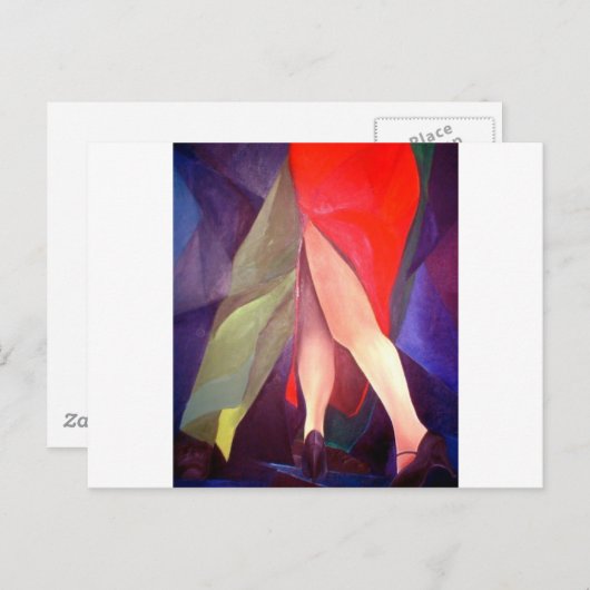 Tango-Liebe Postkarte (Vorne/Hinten)