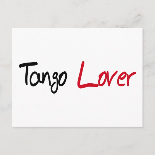 Tango Lover Produkte! Postkarte (Vorderseite)