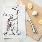 Tango MI Buenos Aires Querido Geschirrtuch (Viertel Falte)