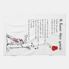 Tango MI Buenos Aires Querido Geschirrtuch