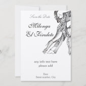 Tango Milonga Save the Date (Vorderseite)