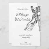 Tango Milonga Save the Date (Vorne/Hinten)