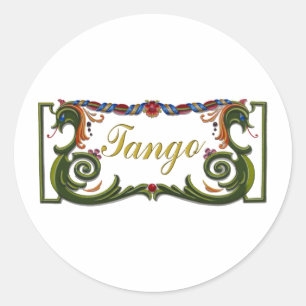 Tango Original Design! Runder Aufkleber