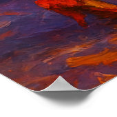 Tango Passion Red Dress Dance Poster (Ecke)