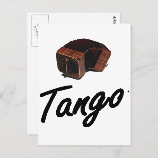 TANGO POSTKARTE (Vorne/Hinten)