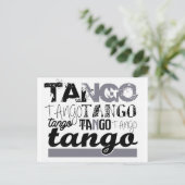 Tango Postkarte (Stehend Vorderseite)