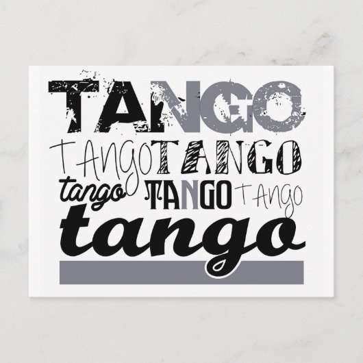 Tango Postkarte (Vorderseite)
