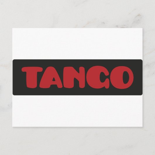 Tango Postkarte (Vorderseite)