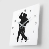 Tango Quadratische Wanduhr (Winkel)