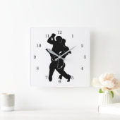 Tango Quadratische Wanduhr (Zuhause)