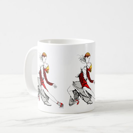 Tango Romance Kaffeetasse (Vorderseite Links)