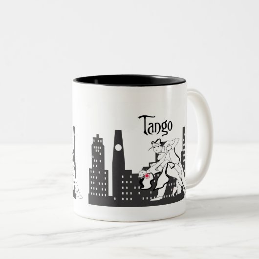 Tango-Stadt Zweifarbige Tasse (VorderseiteRechts)