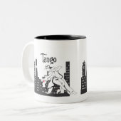 Tango-Stadt Zweifarbige Tasse (Vorderseite Links)