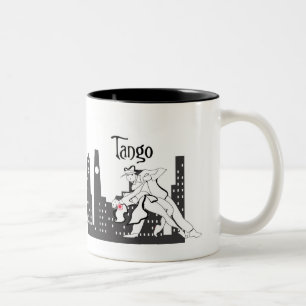 Tango-Stadt Zweifarbige Tasse
