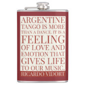 Tango-Tanz gibt unserem Musikangebot Leben Flachmann (Vorderseite)