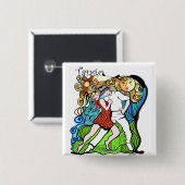 Tango-Tanz - zwei wenig Tangueros Button (Vorne & Hinten)