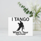 Tango-Tanzdesigns Postkarte (Stehend Vorderseite)