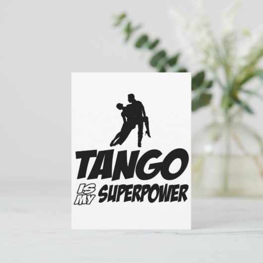 Tango-Tanzdesigns Postkarte (Stehend Vorderseite)