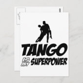 Tango-Tanzdesigns Postkarte (Vorne/Hinten)