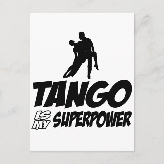 Tango-Tanzdesigns Postkarte (Vorderseite)