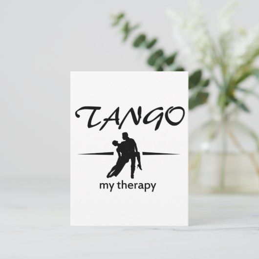 Tango-Tanzdesigns Postkarte (Stehend Vorderseite)
