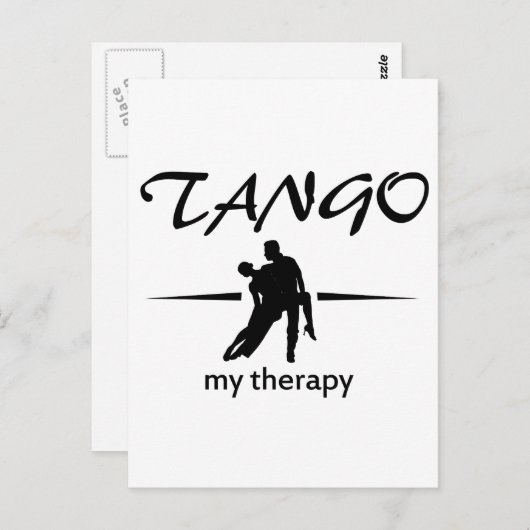 Tango-Tanzdesigns Postkarte (Vorne/Hinten)