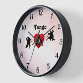Tango Tänze Ich höre neue Drehung Design Nummern Uhr (Winkel)