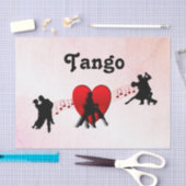 Tango Tänze Ich höre Neues Drehung Design Seidenpapier (Handwerk)