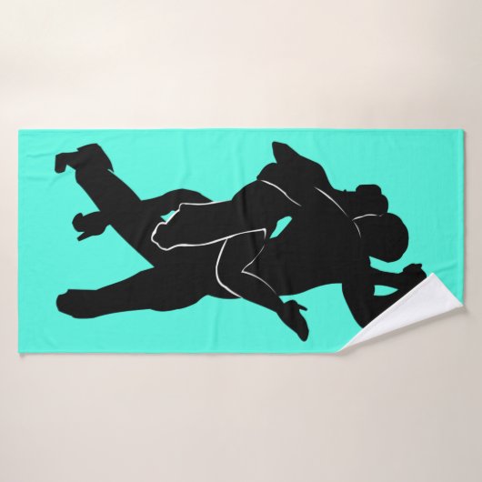 Tango Tänzer Aquamarines Badetuch oder wählen Sie Badehandtuch (Badehandtuch)