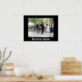 Tango-Tänzer auf der Plaza Dorrego Poster (Küche)