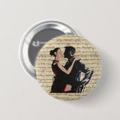 Tango-Tänzer Button (Vorne & Hinten)