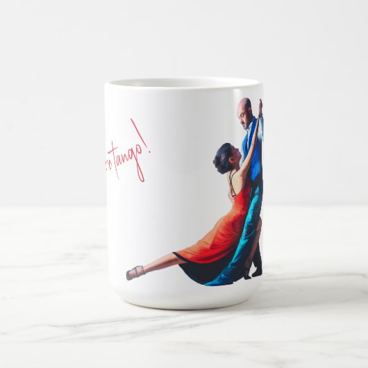 Tango-Tänzer - Handmalerei Kaffeetasse (Mittel)