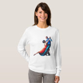 Tango-Tänzer - Handmalerei T-Shirt (Vorne ganz)