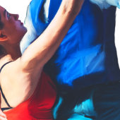 Tango-Tänzer - Handmalerei Tasche