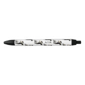 Tango-Tänzer im Vintagen Stil, schwarz & weiß Kugelschreiber (Vorderseite)