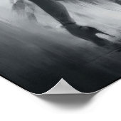 Tango-Tänzer in expressiver Bewegung Poster (Ecke)