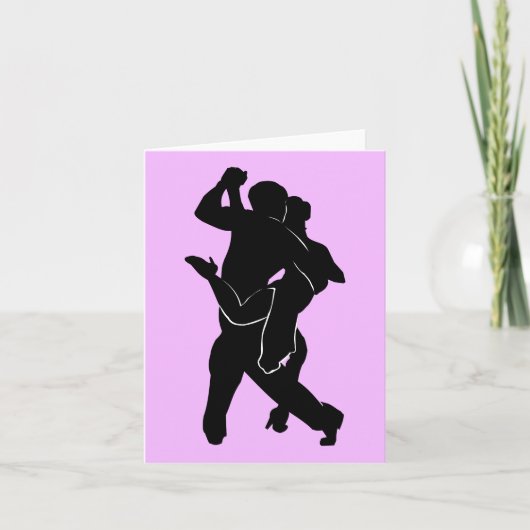 Tango-Tänzer Karte Personalisierter Benutzerdefini (Vorderseite)