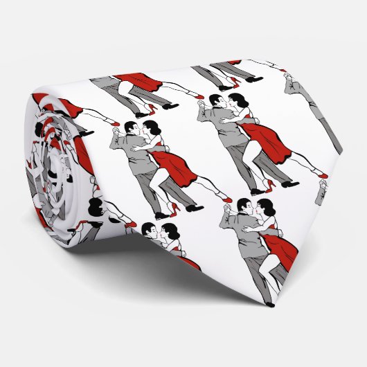 Tango-Tänzer-Krawatte Krawatte (Gerollt)