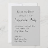 Tango-Tänzer (rote Schuhe) mit anpassbarem Text Einladung (Rückseite)