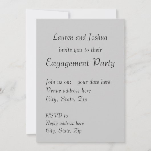 Tango-Tänzer (rote Schuhe) mit anpassbarem Text Einladung (Rückseite)