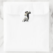 Tango-Tänzer Runder Aufkleber (Tasche)